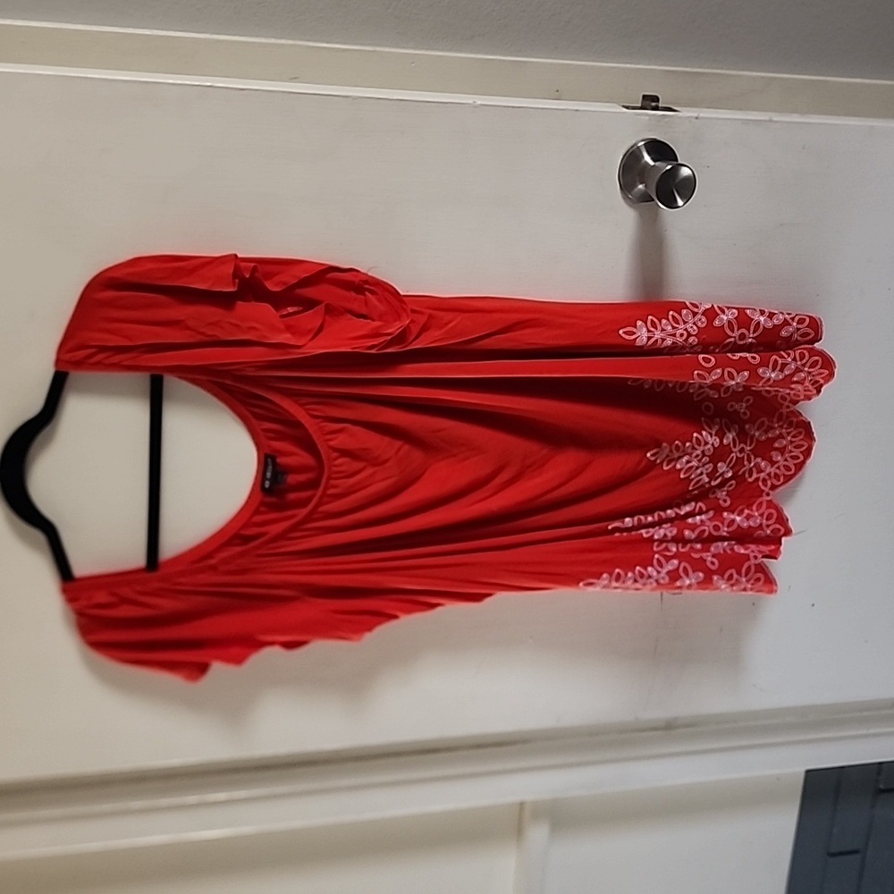 Lane Bryant size 26/28 orange off shoulder top